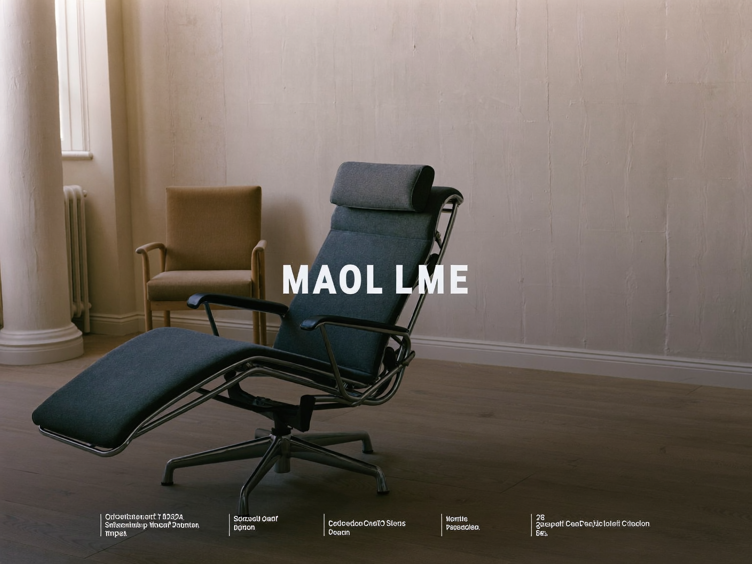 Quiet studio room with a reclining chair and a second chair beside a window.